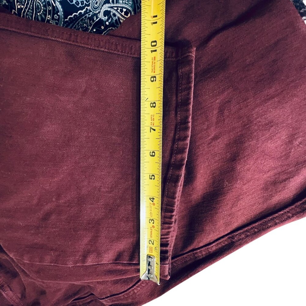Judy Blue Burgundy Capri Pants 18W Oxblood High Waist Garment Dyed Stretch - Picture 12 of 13